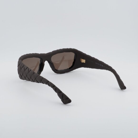 Bottega Veneta BV1303S 007 Sunglasses Brown Square Frame, Brown Lenses main image 7